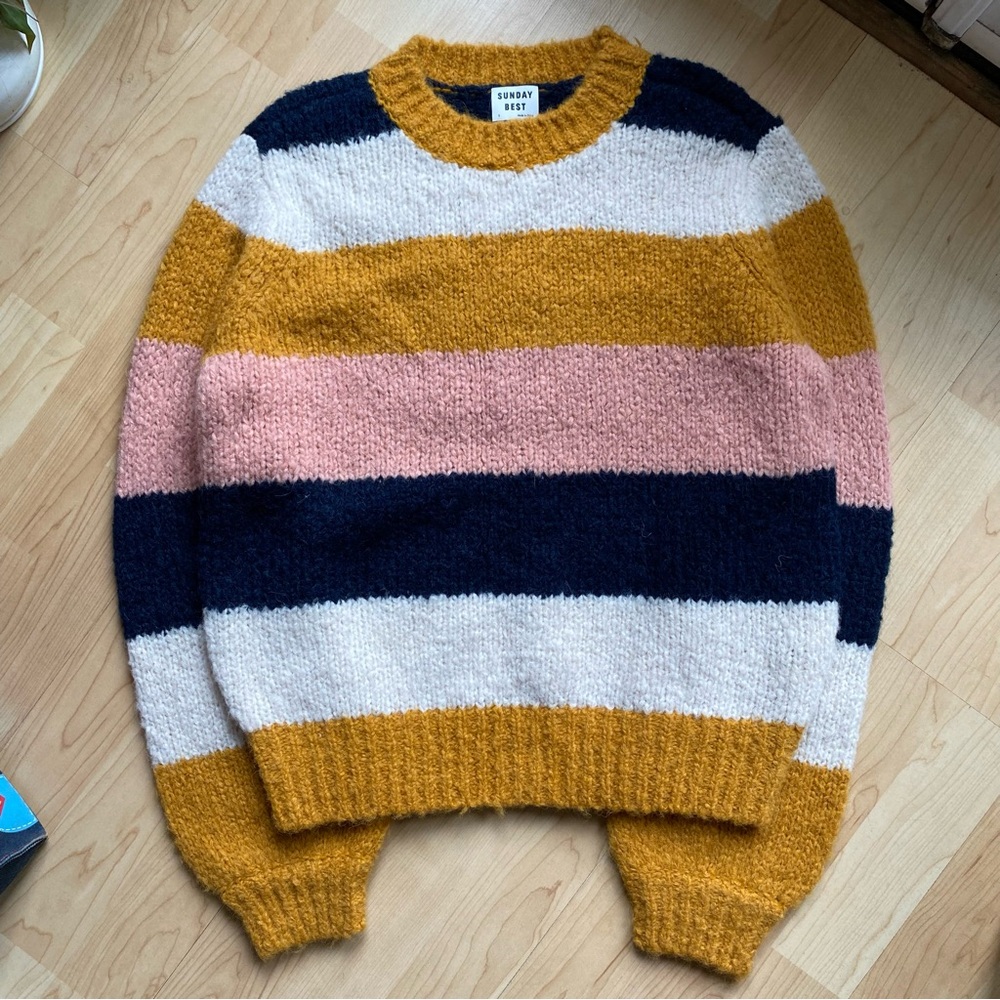 NWT Aritizia Sunday Best Striped Lennie Pullover